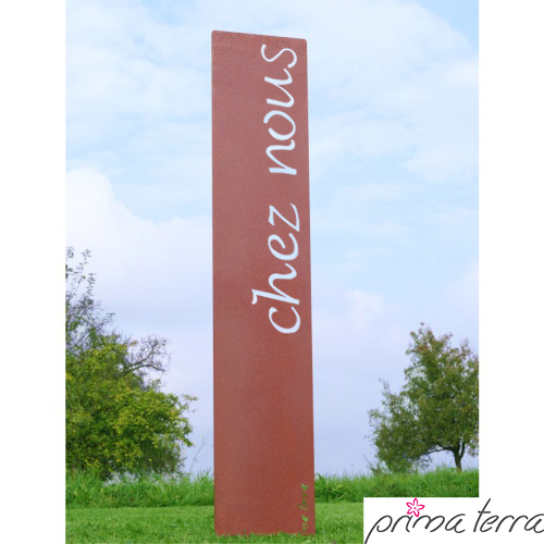 Prima Terra Gartenstele Rost mit Schriftzug Französisch