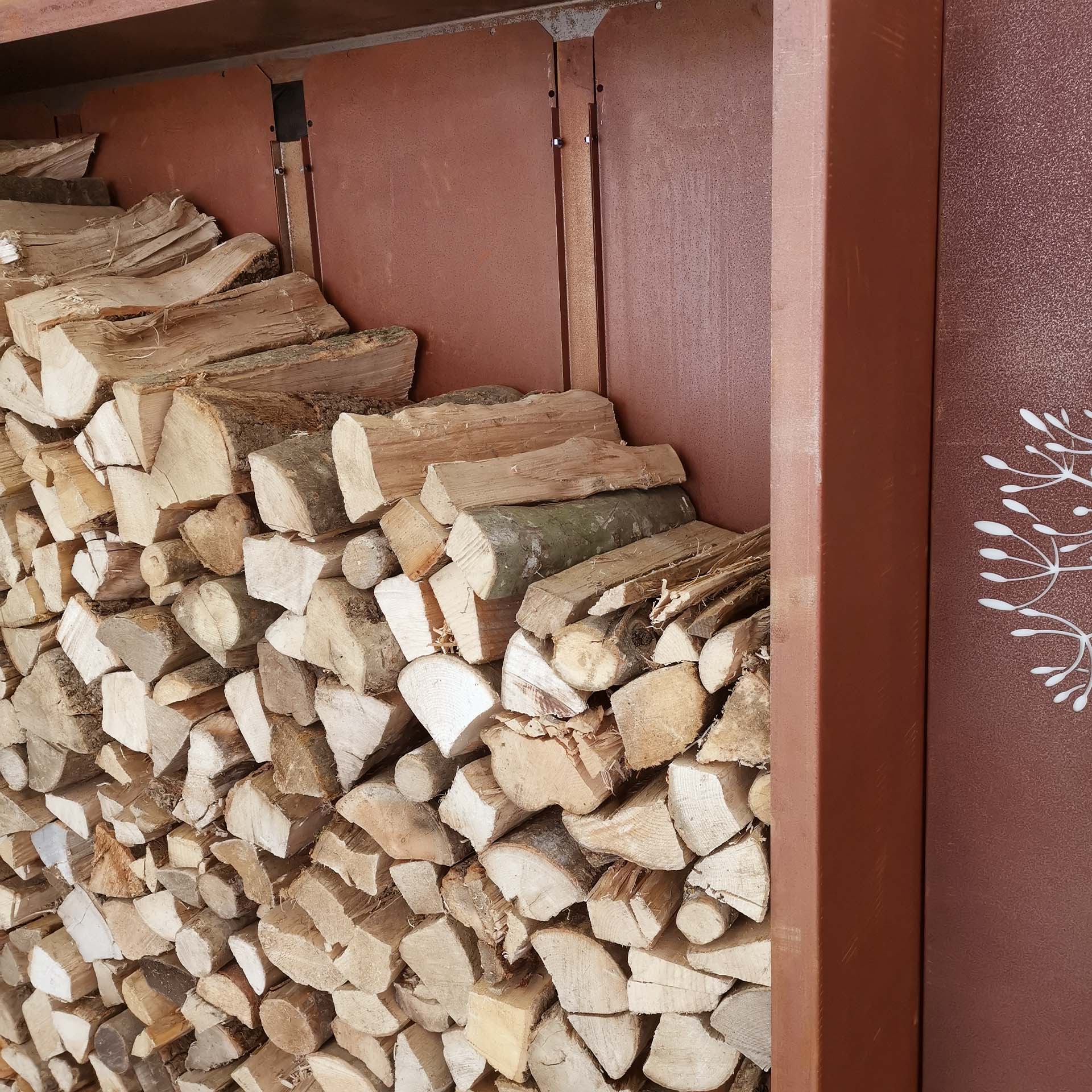 Prima Terra Edelrost Kaminholzregal-Rückwand Prima Terra Edelrost Kaminholzregal-Rückwand