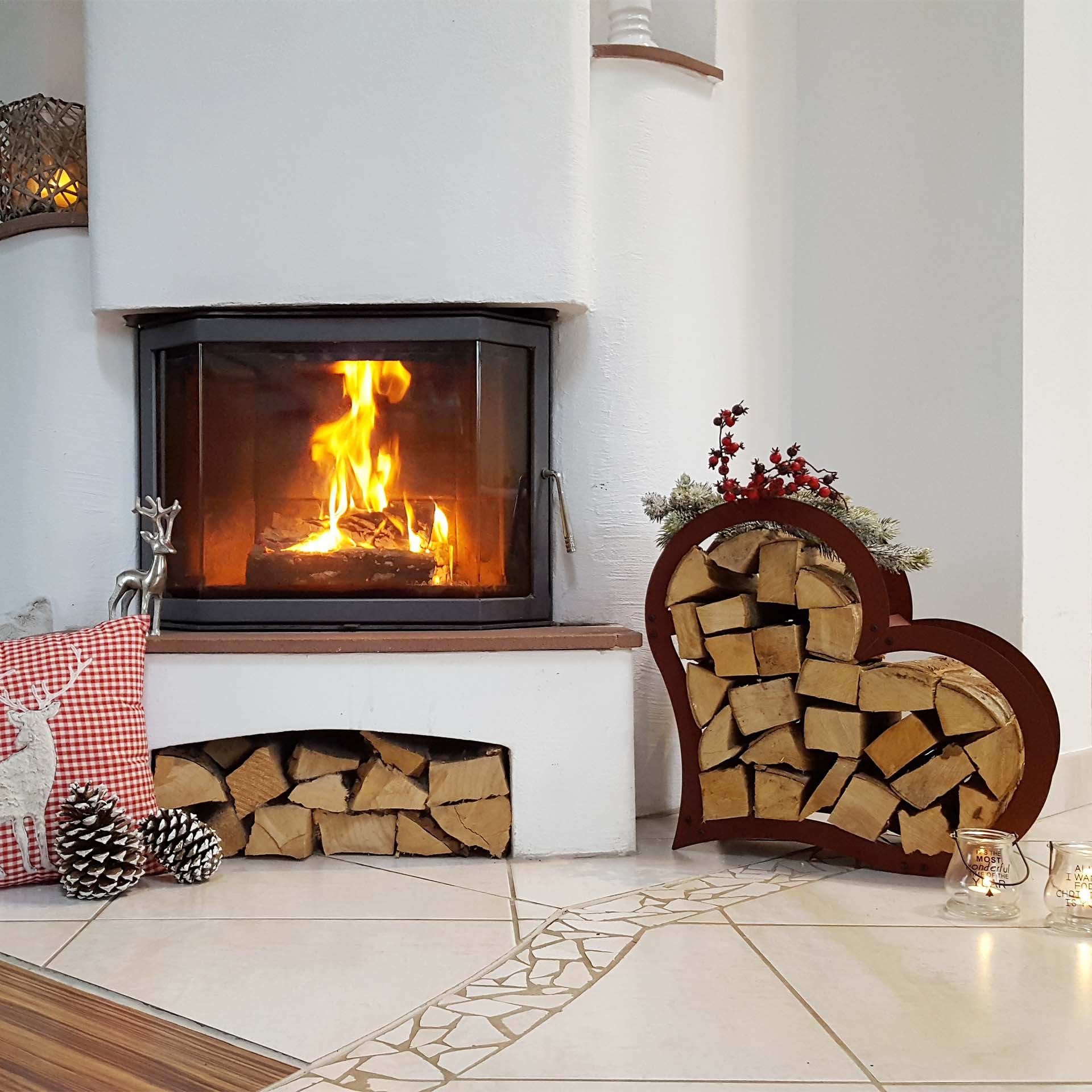 Prima Terra Kaminholzregal Herz Prima Terra Kaminholzregal Herz