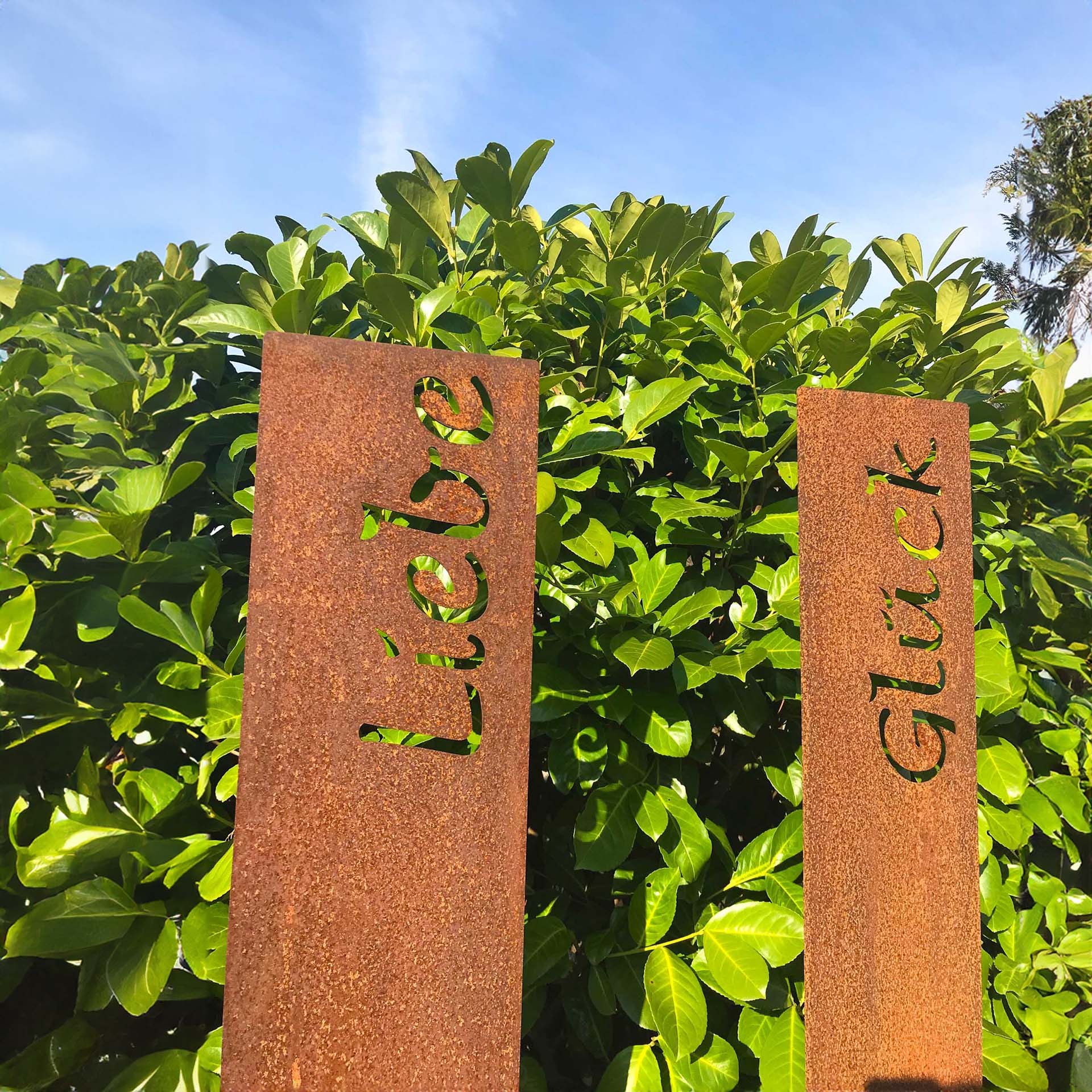 Prima Terra Gartenstele Rost mit Schriftzug Prima Terra Gartenstele Rost mit Schriftzug