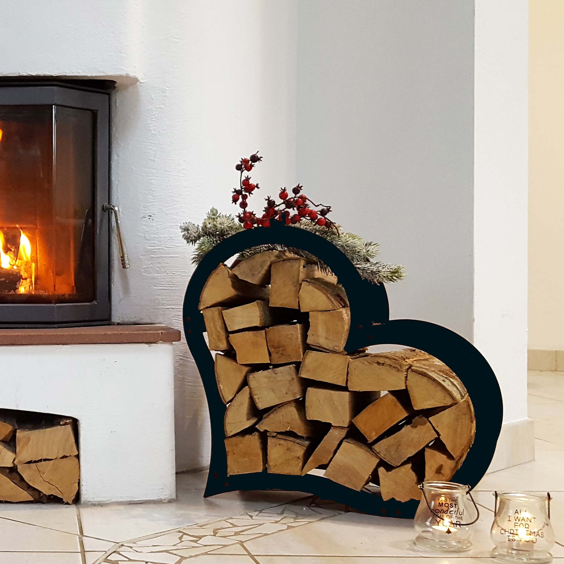 Prima Terra Kaminholzregal Herz Prima Terra Kaminholzregal Herz