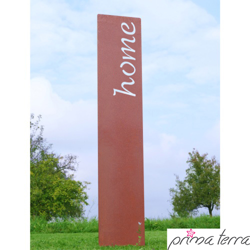 Prima Terra Gartenstele Rost mit Schriftzug Englisch