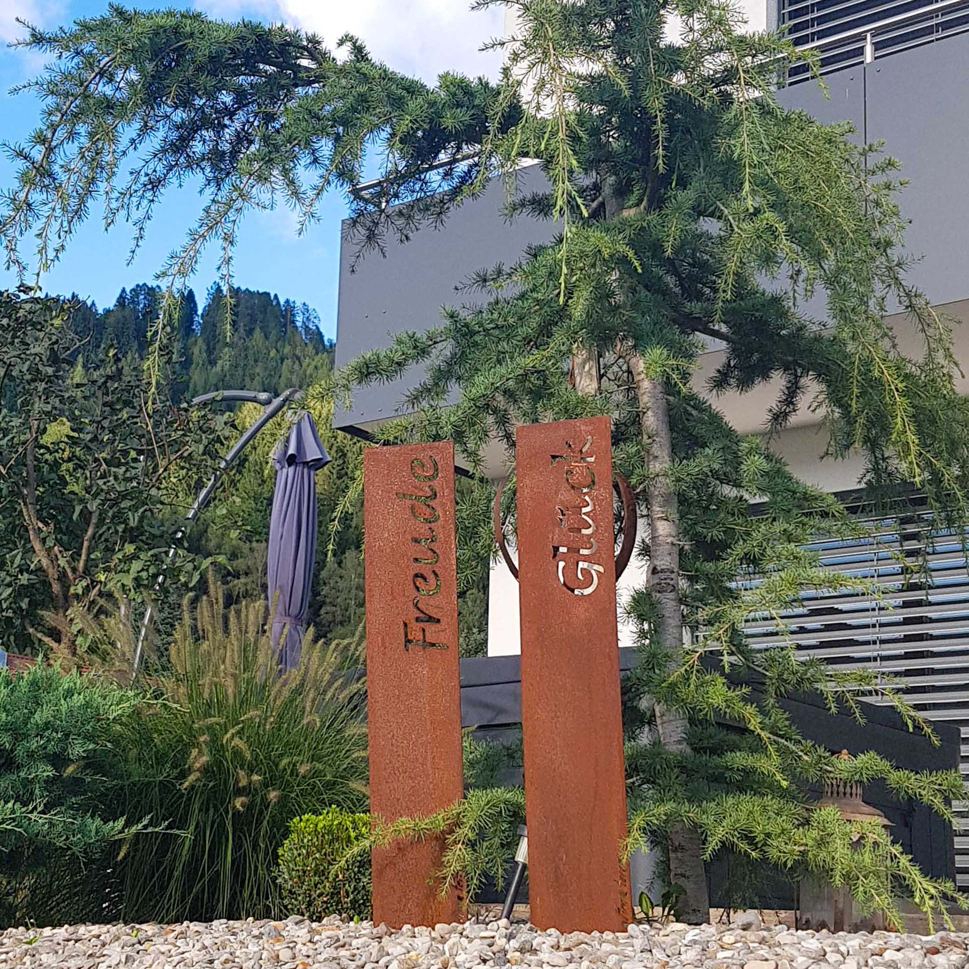 Prima Terra Gartenstele Rost mit Schriftzug Prima Terra Gartenstele Rost mit Schriftzug